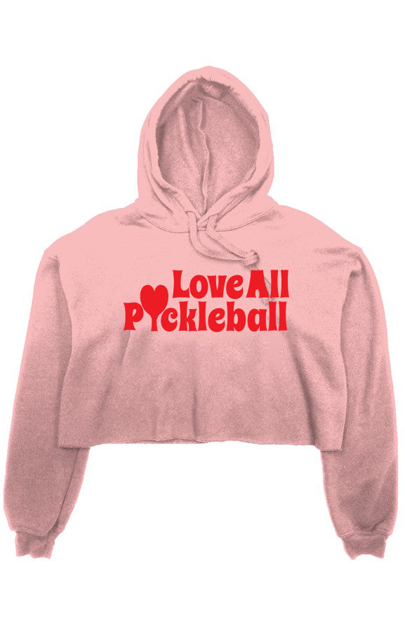 Pickleball crop fleece hoodie