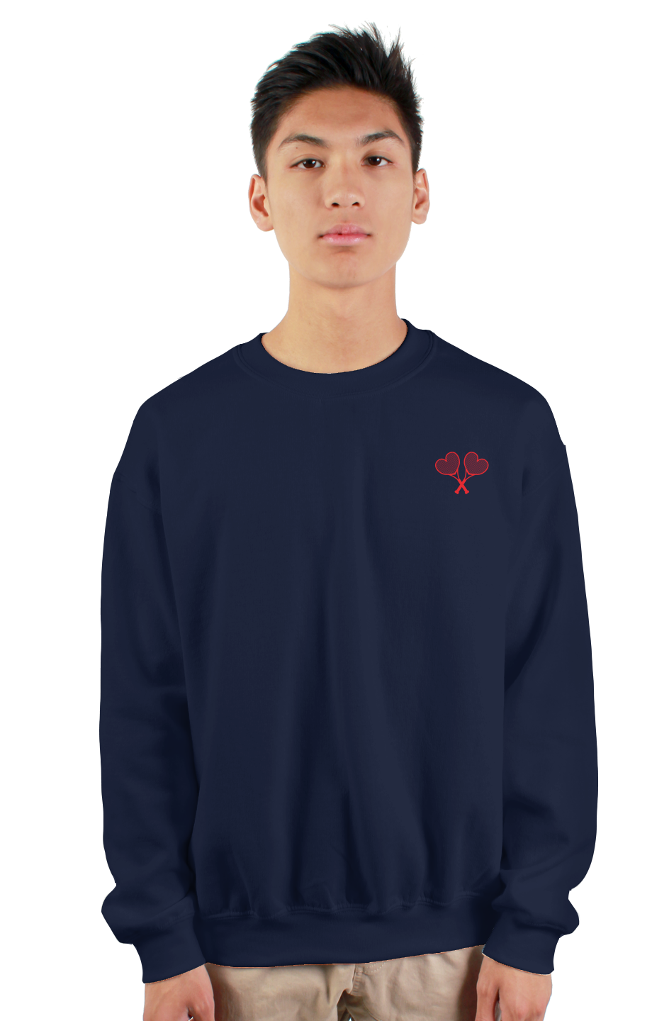 Embroidered Crewneck Sweatshirt-Unisex 